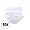 50 x 3-laags wegwerp mondmaskers (niet-medisch) | Wit