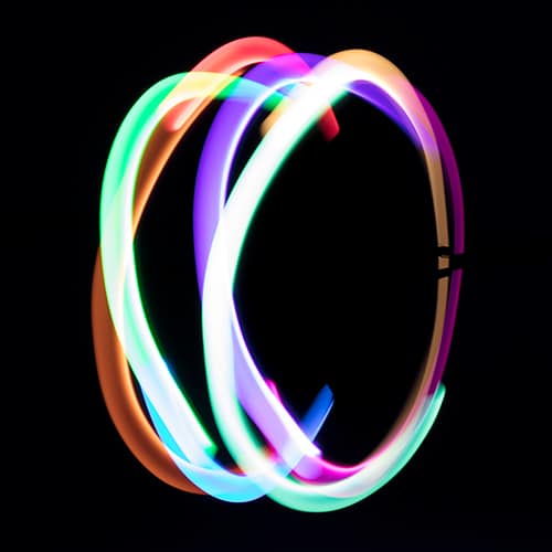 8 LED orbit multicolor | double layer - Afbeelding 2