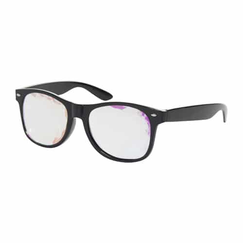 Classic caleidoscoop bril zwart | big flower - Afbeelding 2