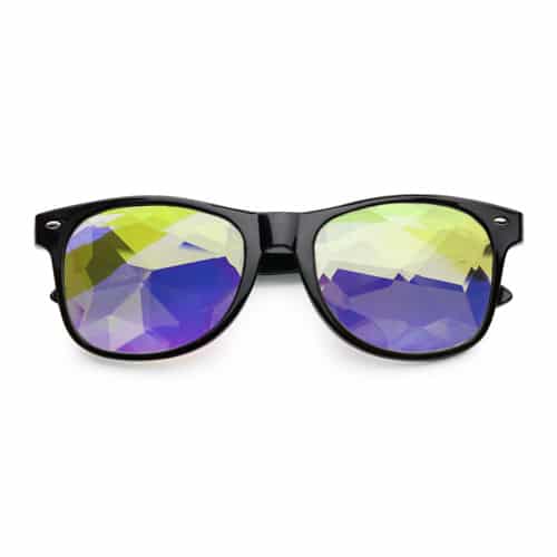 Classic caleidoscoop bril zwart | big flower