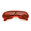 NEON shutter bril zwart | neon rood