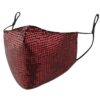 Glitter mondkapje | Rood