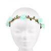 Haarband met bloemen | groen