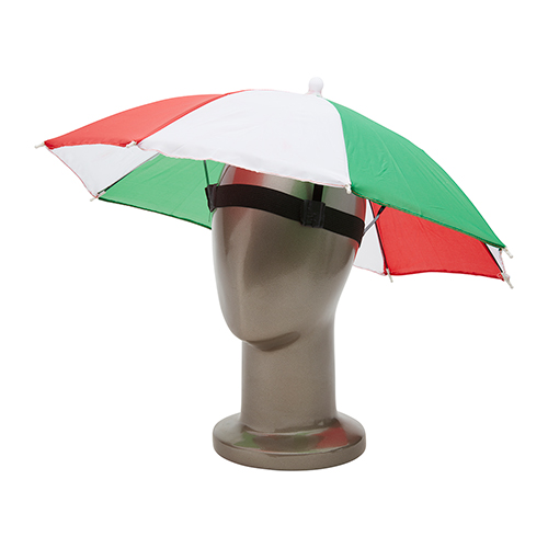 Hoofd paraplu | rood-wit-groen