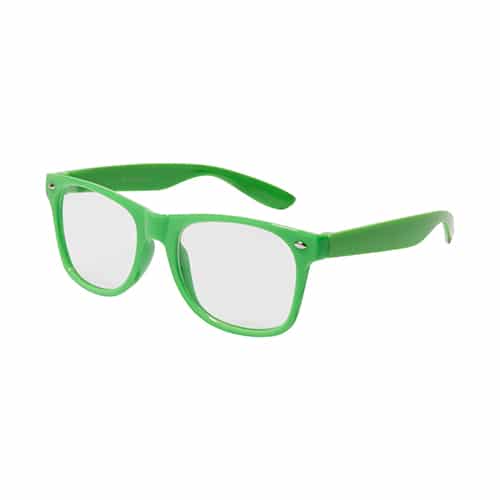 Nerdbril met heldere glazen | groen - Afbeelding 2