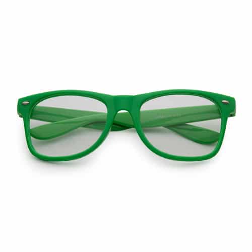Nerdbril met heldere glazen | groen