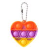 Pop it sleutelhanger - Hartje regenboog