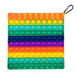 Alternative view of Pop it XL | fidget toy | groot vierkant | rainbow