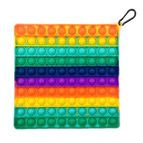 Pop it XL | fidget toy | groot vierkant | rainbow - Afbeelding 2