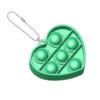 Pop it sleutelhanger - Hartje groen