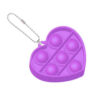 Pop it sleutelhanger - Hartje paars