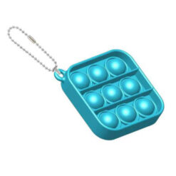 Pop it sleutelhanger - Vierkant blauw