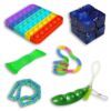 Populaire fidget toys pakket | pop it | wacky tracks | mesh and marble | infinity cube