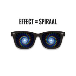 Alternative view of Freaky Glasses original spacebril spiraal effect | zwart