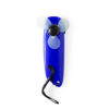 Handventilator met LED-zaklamp | blauw