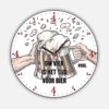Wandklok | Om 4 tijd voor bier