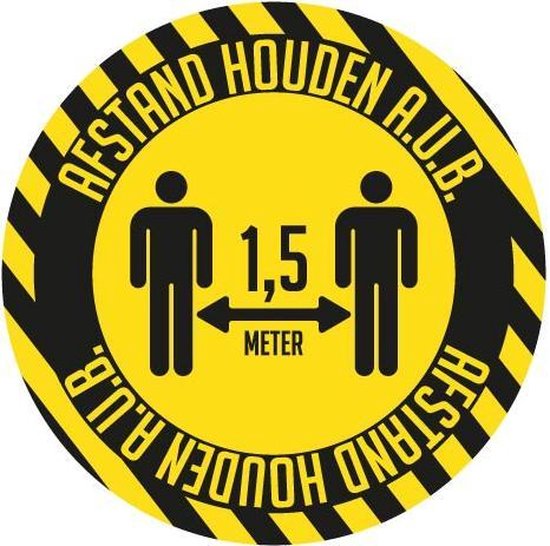 Vloersticker | 1,5 meter afstand houden