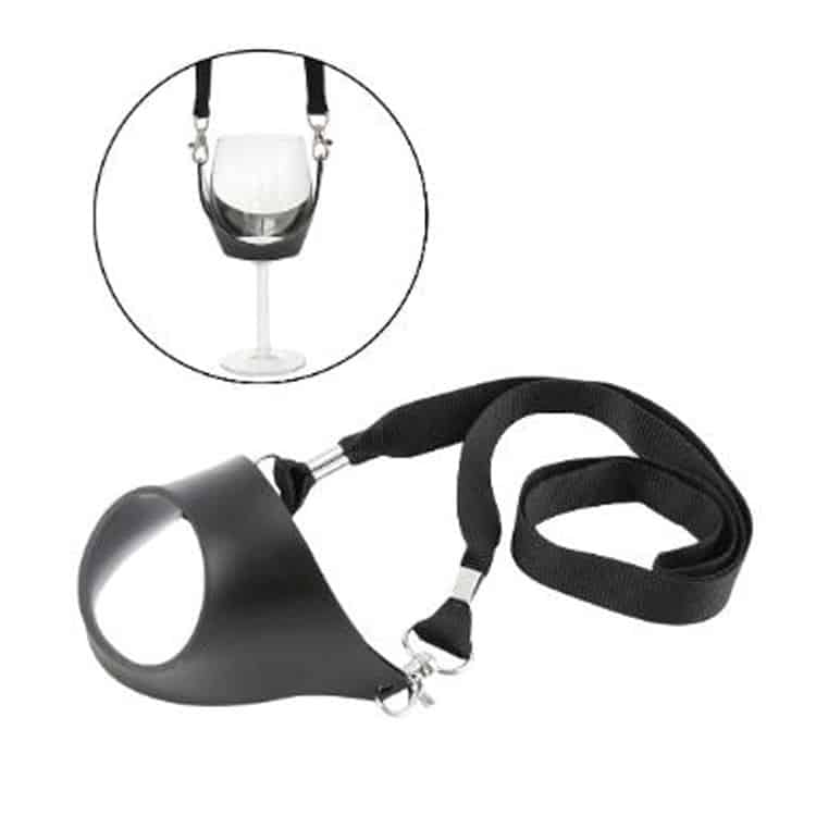 Wijnglas houder lanyard