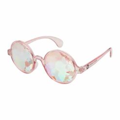 Alternative view of Basic caleidoscoop bril transparant roze | flower