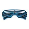 NEON shutter bril zwart | neon blauw