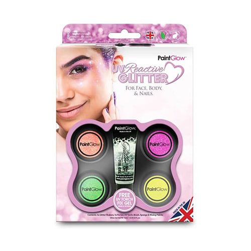 Paintglow | UV reactive glitter kit