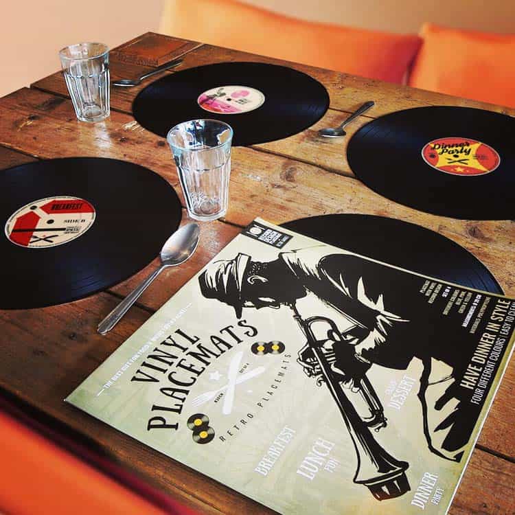 Retro placemats vinyl | 4 stuks
