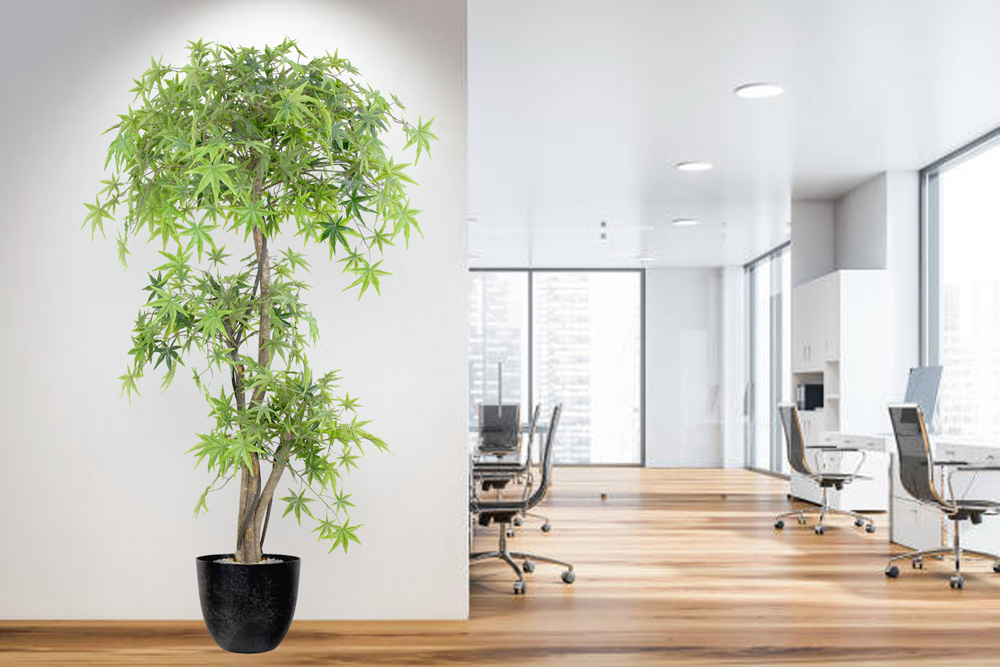 Kunstplant esdoorn - 150 cm - groen - Afbeelding 4