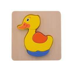 Joueco houten dierenpuzzle eend