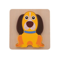 Jouéco houten dierenpuzzel | hond