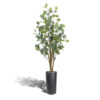 Kunst eucolyptus groen bruin