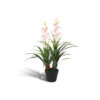 Kunstplant orchidee wit roze 100 cm