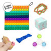 XL pop it fidget toys pakket | 6 toys