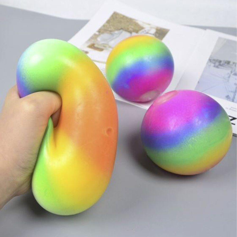 Soft squeeze ball rainbow