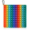 Pop it XL | fidget toy | groot vierkant | rainbow met cijfers