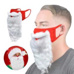 Kerst mondkapje met baard