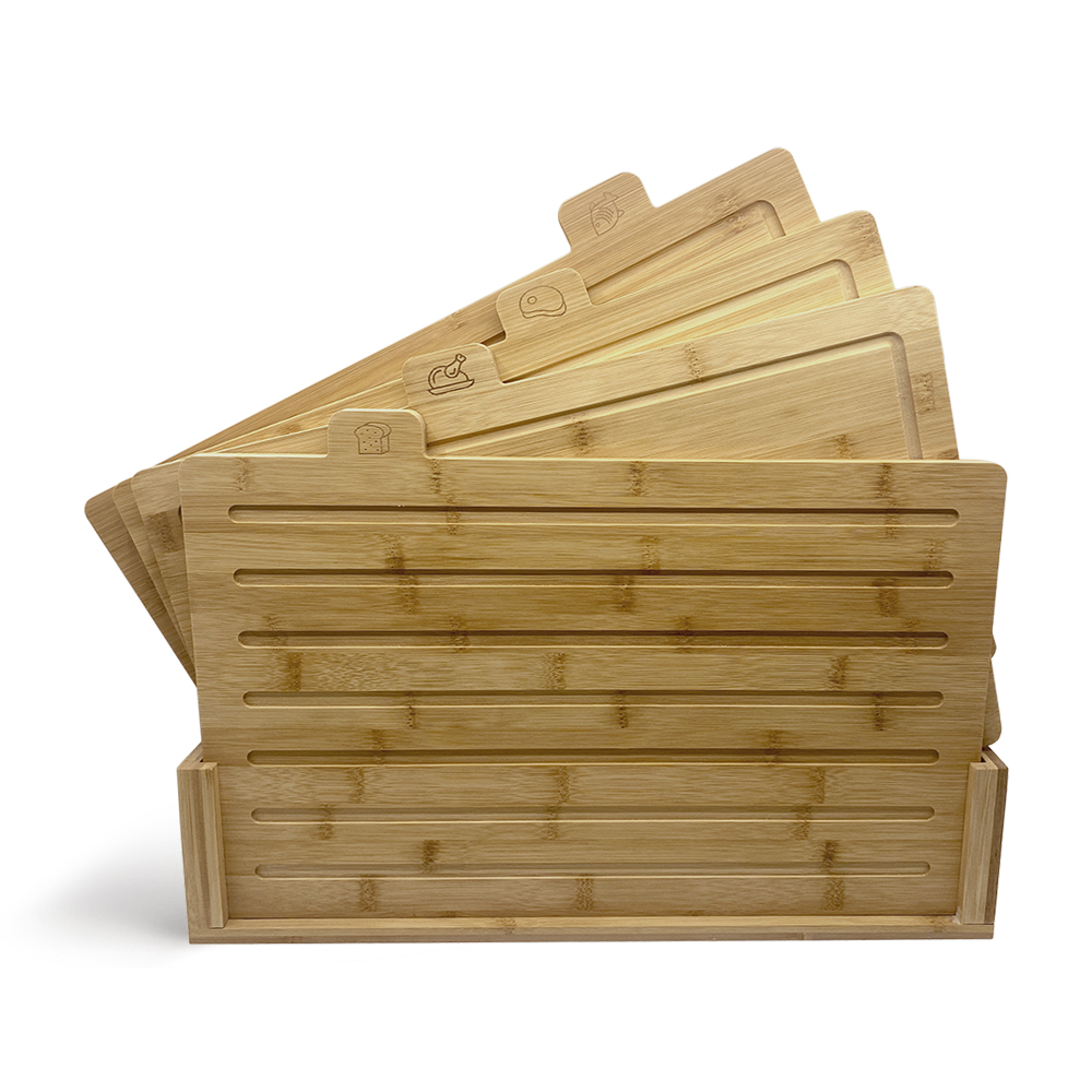 Bamboe snijplanken set groot | 45 x 27.5