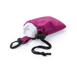 Wegwerp regenponcho volwassenen met roze opbergzakje