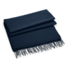 Fijn geweven sjaal donkerblauw