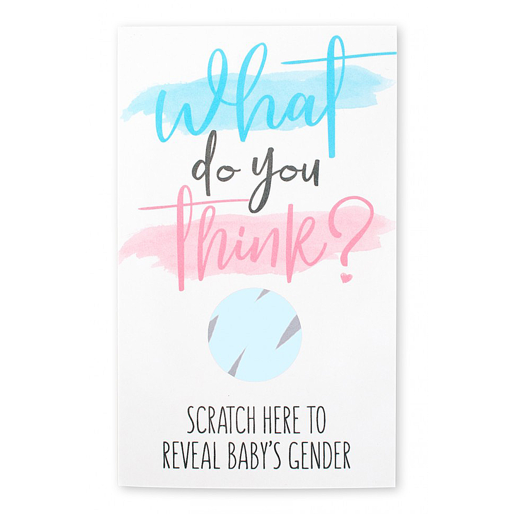 Kraskaart gender reveal jongen 10 stuks - Afbeelding 2