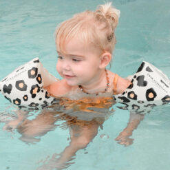 Alternative view of Zwembandjes met panterprint beige 0-2 jaar