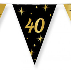 Alternative view of Vlaggenlijn 40 jaar zwart/goud