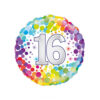 Folieballon confetti 16 jaar