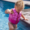 Zwemvest met panterprint roze 18-30 kg - Afbeelding 2