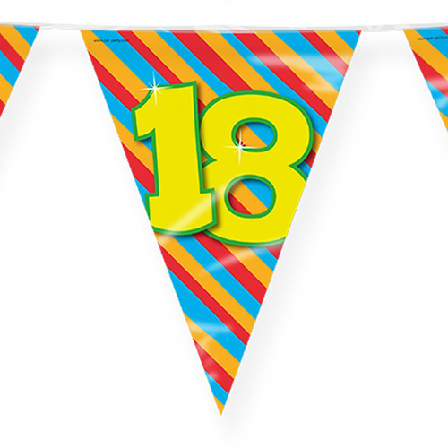 Vlaggenlijn 18 jaar - Afbeelding 2