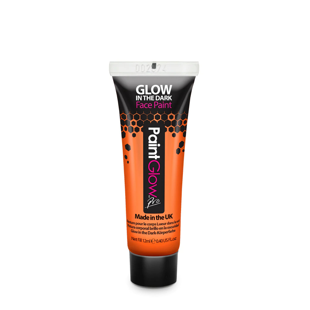 Glow in the Dark Face paint oranje