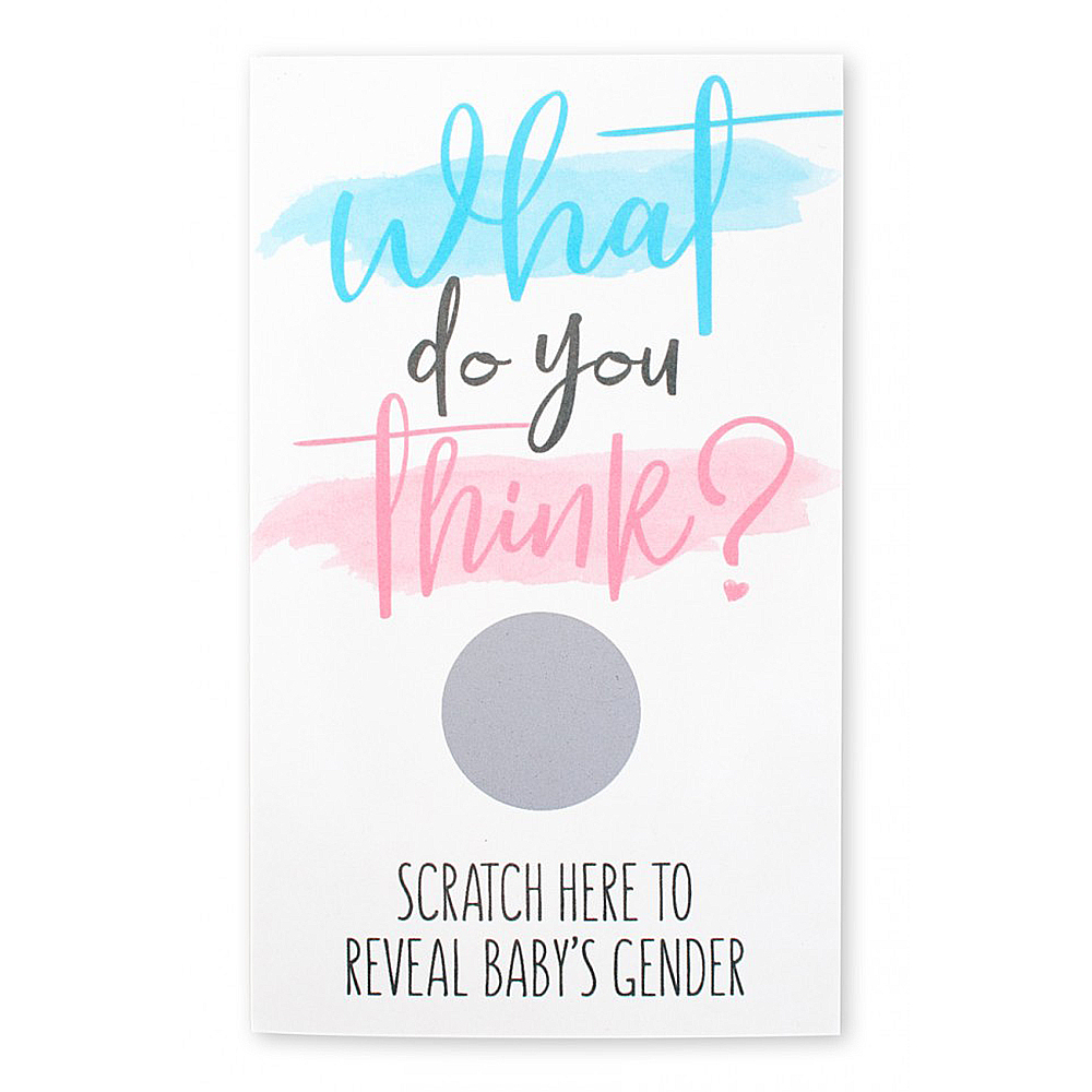 Kraskaart gender reveal jongen 10 stuks
