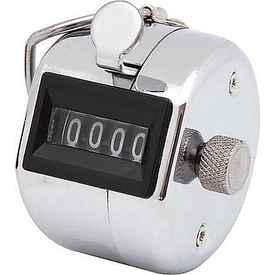 Handteller analoog zilver