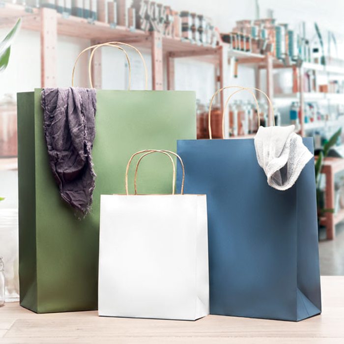 Papieren geschenktas wit - Afbeelding 3