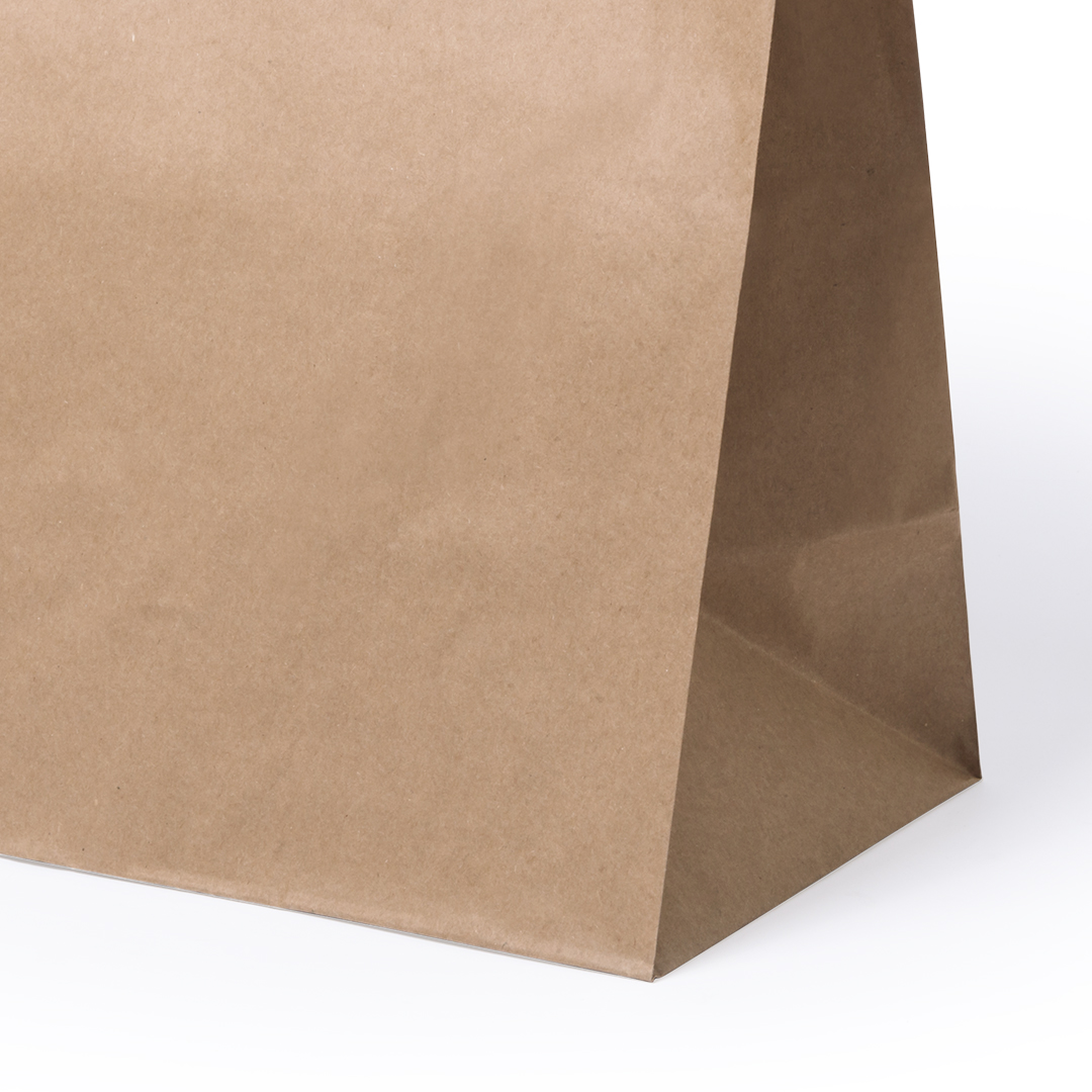 Papieren take away draagtas bruin - Afbeelding 3