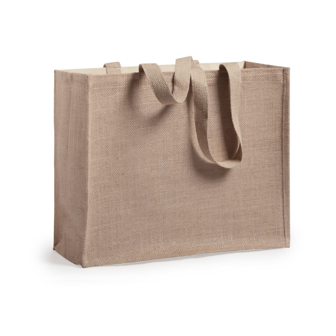 Boodschappentas jute bruin - Afbeelding 3